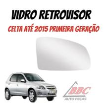 Vidro espelho refil lente retrovisor Celta ate 2015 - Segunda Geração - Cod.5257