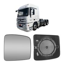 Vidro espelho retrovisor aux. mb actros l/d c/desembaçador Vidro espelho retrovisor aux. mb actros l/d c/desembaçador