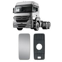 Vidro espelho retrovisor plano principal c/ base bilateral caminhão mb axor/atego 2014 a 2021 Vidro espelho retrovisor plano principal c/ base bilateral caminhão mb axor/atego 2014 a 2021