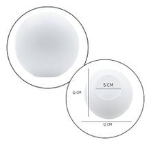 Vidro Globo Bola Esfera 12cm Diametro Vidro Fosco Sem Colar Leitoso