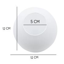 Vidro Globo/bola/esfera 12cm Diâmetro Vidro Fosco Sem Colar - Tangerina Mca