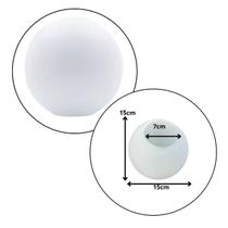Vidro Globo Esfera Bola 15cm Diametro Vidro Fosco Sem Colar Vidro Globo Esfera Bola 15cm Diametro Vidro Fosco Sem Colar