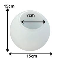 Vidro Globo Esfera Bola 15cm Diâmetro Vidro Fosco