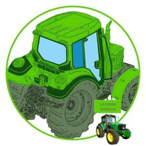 Vidro Janela Traseira Direita Trator John Deere 6415