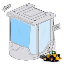 Vidro Laminado Para-brisa Frontal para Carregadeira Volvo L70F e Outros Modelos