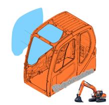 Vidro Lateral Direito (Lança) Doosan DX225LC 903-00072A Vidro Lateral Direito (Lança) Doosan DX225LC 903-00072A