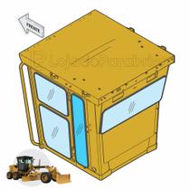 Vidro Lateral Traseiro Esquerdo Cat 120K/H 140K/H 1182557 ESQ