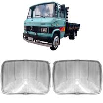 Vidro lente farol caminhão mb 608 608d 708 par Vidro lente farol caminhão mb 608 608d 708 par