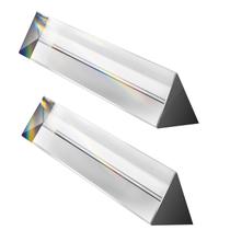 Vidro óptico de cristal Triangle Prism Young4us 150 mm (conjunto de 2) Vidro óptico de cristal Triangle Prism Young4us 150 mm (conjunto de 2)