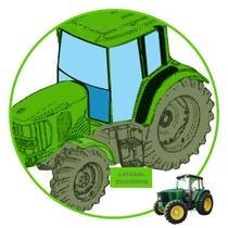 Vidro Para-brisa Inferior Esquerdo para Trator John Deere 6415, 6615, 7500, 6110, 6125, 6150M