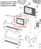 Vidro para Forno de Embutir Fischer Fit Line