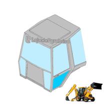 Vidro Porta Inferior Esquerdo Retro JCB 3C. 827/80369