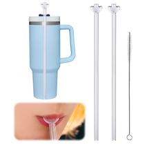 Vidro reutilizável anti-rugas Straw BUSOHA para Stanley Cup 1L