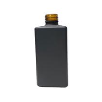 Vidro Square 250Ml Preto Fosco (Sem Valvula)