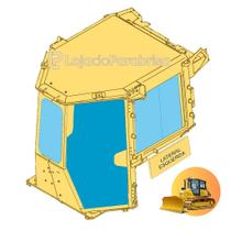 Vidro Temperado da Porta Esquerda para Trator Komatsu D51 - 6mm
