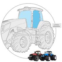 Vidro Temperado da Porta Esquerda para Tratores Case Magnum 180 a 335 e New Holland T8
