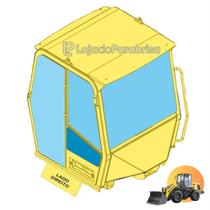 Vidro Temperado Inferior da Janela Lado Direito para Carregadeira New Holland 12D - Código 84575377