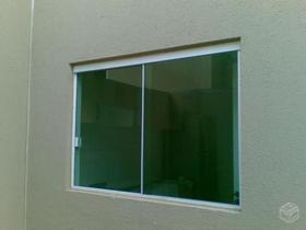 Vidro temperado janela verde