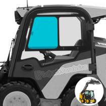 Vidro Temperado para Janela da Porta Esquerda de Mini Carregadeira Volvo MC60/70/80/90/110 e JCB 190 Vidro Temperado para Janela da Porta Esquerda de Mini Carregadeira Volvo MC60/70/80/90/110 e JCB 190