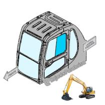 Vidro Temperado para Janela da Porta Komatsu PC200-6 e PC210-6 - Código 20Y5435821 Vidro Temperado para Janela da Porta Komatsu PC200-6 e PC210-6 - Código 20Y5435821