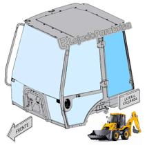 Vidro Temperado para Janela Esquerda Retroescavadeira JCB 3CX - Referência 334/Y0835 Vidro Temperado para Janela Esquerda Retroescavadeira JCB 3CX - Referência 334/Y0835