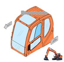Vidro Temperado para Janela Traseira de Escavadeira Doosan DX225LC - Código 903-00071A Vidro Temperado para Janela Traseira de Escavadeira Doosan DX225LC - Código 903-00071A