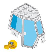 Vidro Temperado para Janela Traseira Direita de Trator Komatsu D61 - Código 17AZ111530