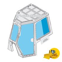 Vidro Temperado para Janela Traseira Esquerda de Trator Komatsu D61 - Código 17AZ111330