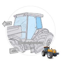 Vidro Temperado para Janela Traseira Esquerda de Trator Valtra G2 - Código 81474801