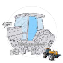Vidro Temperado para Porta Esquerda de Trator Valtra G2 - Código 83862600
