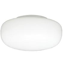 Vidro tipo Drops boca 10 liso leitoso para plafon