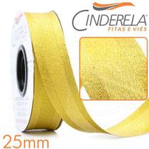 Viés com Lurex Grosso 25mm 20 Metros - Ouro - Cinderela