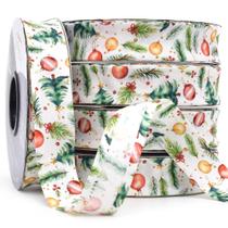 Viés Estampado Largo 25mm 20 metros - 602 Árvore Natal 1 Viés Estampado Largo 25mm 20 metros - 602 Árvore Natal 1