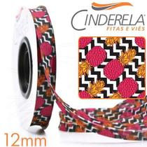 Viés Kitchen Fino 12mm 10 Metros - 380 Abacaxi Chevron - Cinderela
