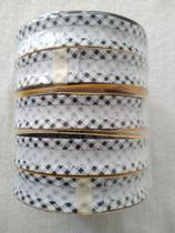 Vies largo 100% algodao tricoline rolo com 20mt pct 5 unidade cor 9207 xadrez preto - Destaque