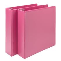 View Binder Samsill Plant Binder, durável de 2 polegadas, pacote com 2 unidades, rosa