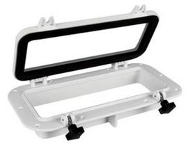 Vigia Retangular para Barcos cor Branca 20 x 40 cm Vigia Retangular para Barcos cor Branca 20 x 40 cm