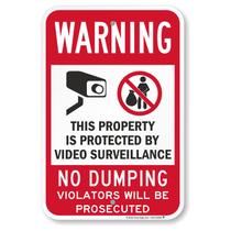 Vigilante de vídeo Metal SmartSign Basics Warning 18x12 cm Vigilante de vídeo Metal SmartSign Basics Warning 18x12 cm