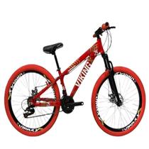 viking Vermelho Tuff25/30 do grau cambio Shimano rodas vmaxx pneu Vermelho