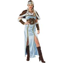 Viking Warrior Princess Womens tamanho S 4/6 Capelet Traje