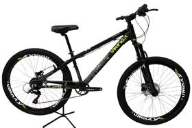 Vikingx Tuff 30 preto amarelo whelling single freio hidraulico vmaxx liso com suspenão mecanica