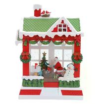 Vila natalina casa noel c/ led clr 3aa Vila natalina casa noel c/ led clr 3aa