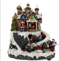 Vila natalina com escada musical Vila natalina com escada musical