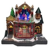 Vila natalina decor pousada christmas com led - 28cm