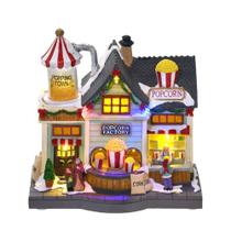 Vila natalina fabrica de pipoca c/luz som e mov - Espressione Vila natalina fabrica de pipoca c/luz som e mov - Espressione