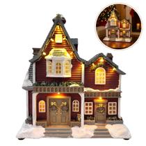 Vila Natalina Luz Som Mini Casa Cenário Natal Vila Natalina Luz Som Mini Casa Cenário Natal