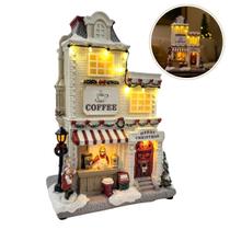 Vila Natalina Luz Som Mini Cenário Natal Coffee Vila Natalina Luz Som Mini Cenário Natal Coffee