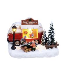 Vila Natalina Musical com Luz Cenário de Natal Kombi Papai Noel