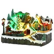 Vila Natalina Musical Mini Cenário Natal Com Luz Trem Em Movimento Decoração Luxo Vila Natalina Musical Mini Cenário Natal Com Luz Trem Em Movimento Decoração Luxo