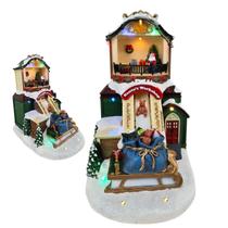 Vila Natalina Natal Papai Noel Fabrica de Brinquedos Movimento LED Arvore Presentes Enfeite Loja Casa Vitrine Vila Natalina Natal Papai Noel Fabrica de Brinquedos Movimento LED Arvore Presentes Enfeite Loja Casa Vitrine